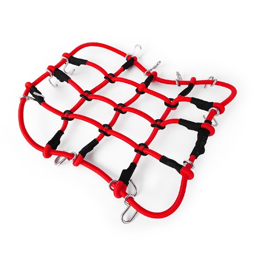 1/10 scale truck accessory luggage net (Red) (120x100mm)