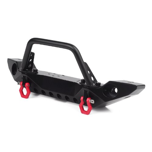 H2 metal front bumper with LED lights for TRX-4 and SCX10 II