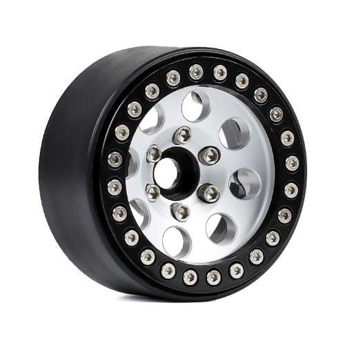 1.9 CN10 Aluminum beadlock wheels (Silver) (4)