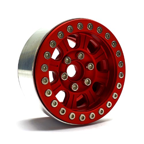 1.9 CN13 Aluminum beadlock wheels (Red) (4)