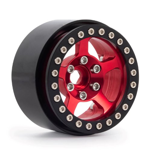 1.9 CN14 Aluminum beadlock wheels (Red) (4)