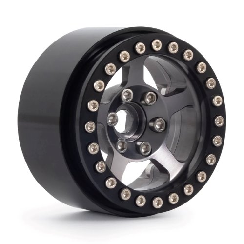 1.9 CN14 Aluminum beadlock wheels (Titanium gray) (4)