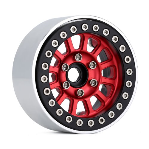 1.9 CN16 Aluminum beadlock wheels (Red) (4)