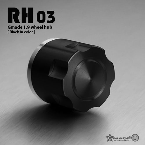 1.9 RH03 wheel hubs (Black) (4)