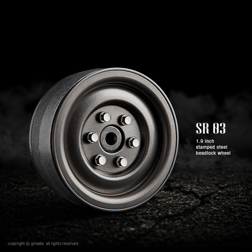 1.9 SR03 beadlock wheels (Uncoated steel) (2)