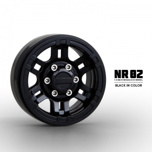 1.9 NR02 beadlock wheels (Black) (2)