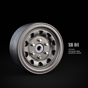 SR04 1.9inch beadlock wheels (Uncoated steel) (2)