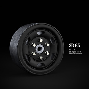 SR05 1.9inch beadlock wheels (Matt black) (2)