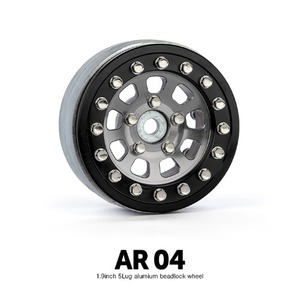 AR04 1.9인치 5LUG 알루미늄 비드락휠 (실버) (2)