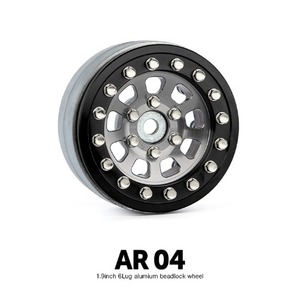 AR04 1.9인치 6LUG 알루미늄 비드락휠 (실버) (2)