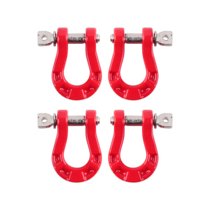 Metal D-ring shackle A (Red) (4)