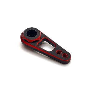 Aluminum 24mm double-sided servo arm (25T) (Red)