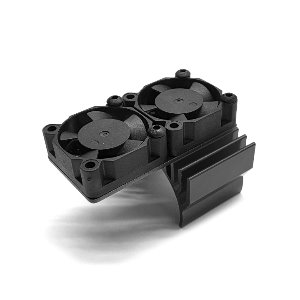 540/550 motor heatsink &amp; dual cooling fan (Black)