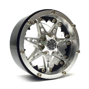 2.2 CN12 Aluminum beadlock wheels (Silver) (4)