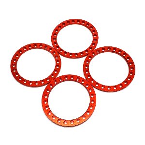 1.9 beadlock wheels Outer 52mm beadlock ring (Red)