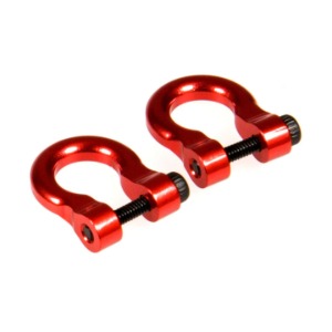 Metal D-ring shackle D (Red) (2)
