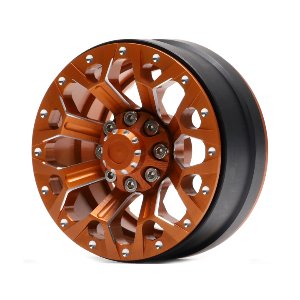 1.9 CN17 Aluminum beadlock wheels (Orange) (4)
