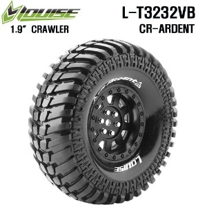 CR-ARDENT 1/10 Scale 1.9&quot; Crawler Tires Super Soft Compound / Black Rim / 12mm HEX(2)