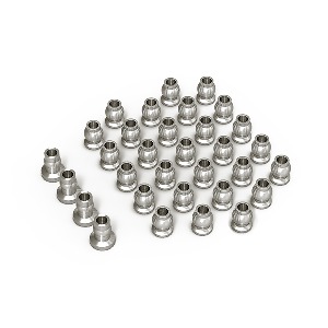 Stainless steel pivot ball set for GS02F TS chassis
