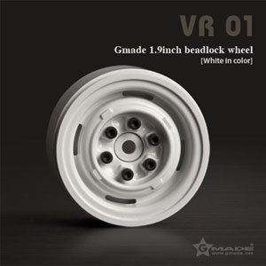 1.9 VR01 beadlock wheels (White) (2)