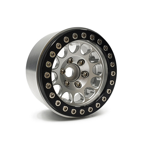 1.9 CN01 Aluminum beadlock wheels (Silver) (4)