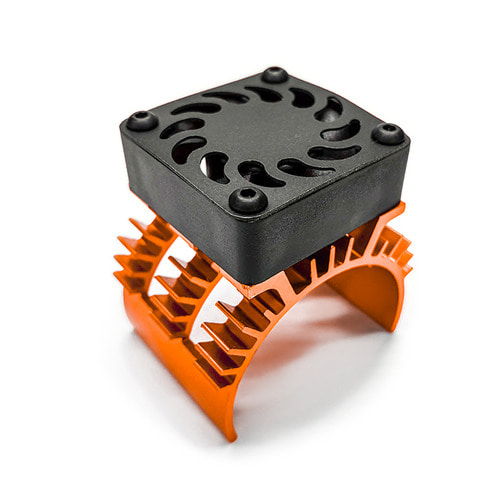 540/550 motor heatsink &amp; cooling fan (Orange)