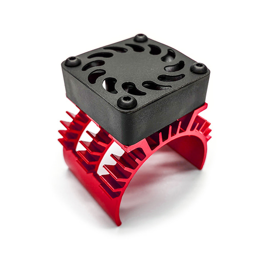 540/550 motor heatsink &amp; cooling fan (Red)
