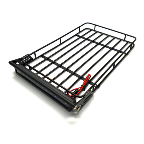 1/10 scale metal off-road roof rack with 24 LED light bar