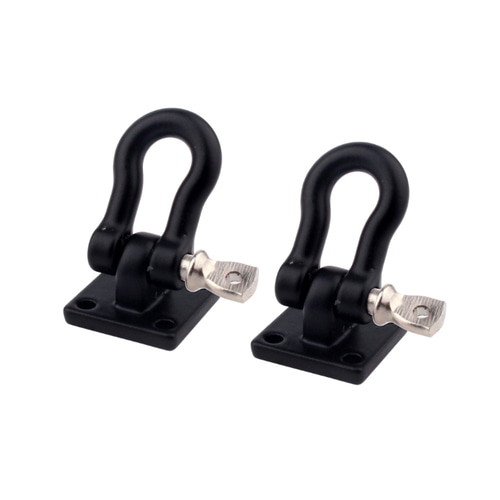 1/10 scale accessory shackle with mounting bracket (Black)