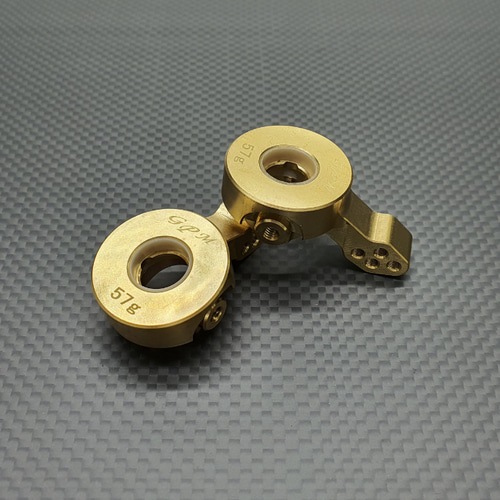 BRASS FRONT KNUCKLE ARMS-2PC SET FOR TAMIYA CC02