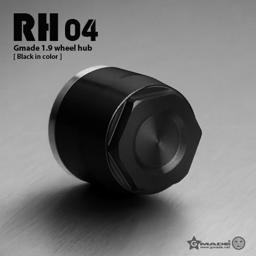 1.9 RH04 wheel hubs (Black) (4)