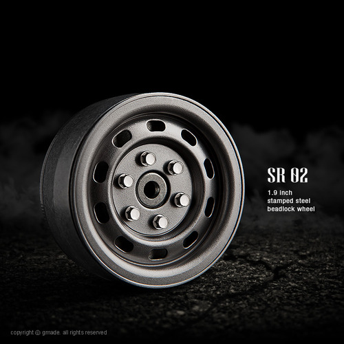 1.9 SR02 beadlock wheels (Uncoated steel) (2)