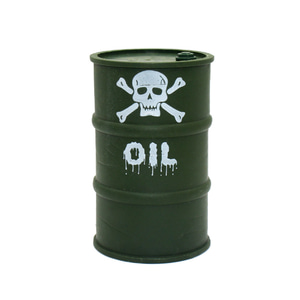1/10 scale accessory oil drum (Green)