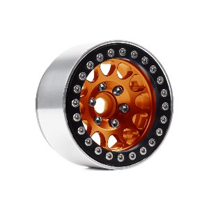 1.9 CN01 Aluminum beadlock wheels (Orange) (4)
