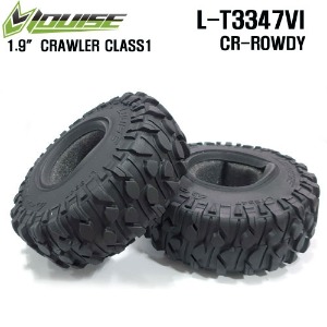 CR-ROWDY CLASS1 1/10 Scale 1.9&quot; Crawler Tires Super Soft Compound / Inserts (2)