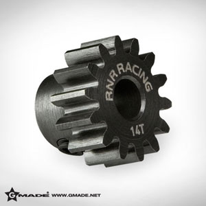 Hardened Steel Pinion Gear 14T MOD1 5mm Shaft